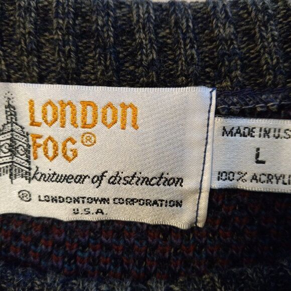 London Fog Geometric Shapes Sweater - Picture 2 of 6